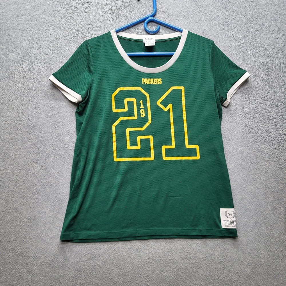 Green Bay Packers Women Jersey S Green NFL‎ Victoria's Secret PINK